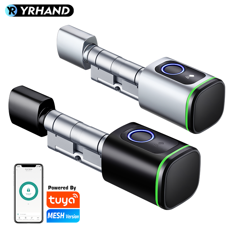 Smart Garden Lock - Euro Tuya Smart Fingerabdruck-Elektronikschloss mit Zylinder