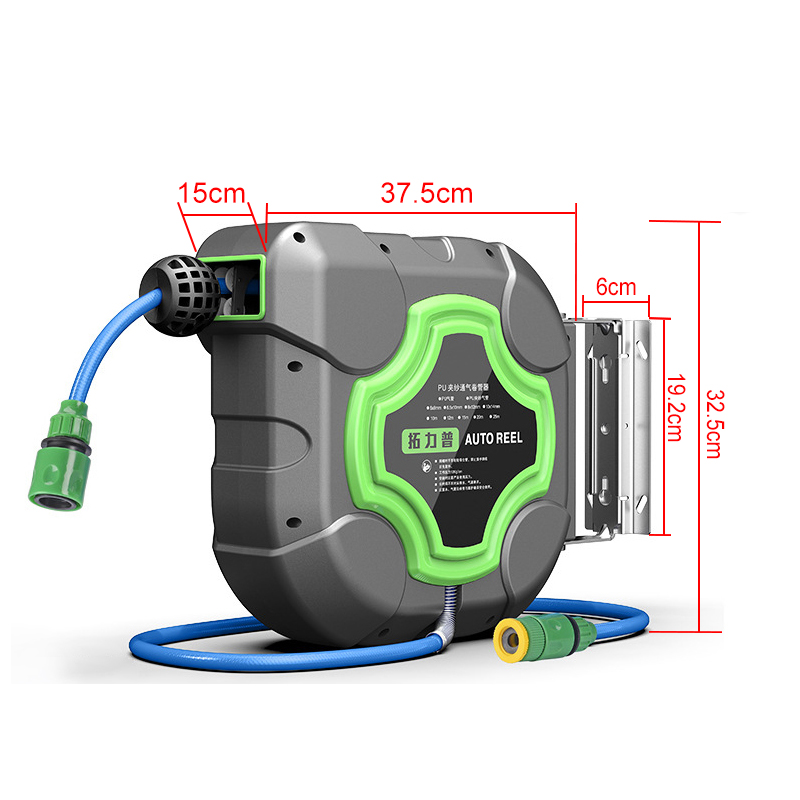 Smart Garden Sprinkler System - 10/15/20m automatische einziehbare Schlauch trommel Wasser