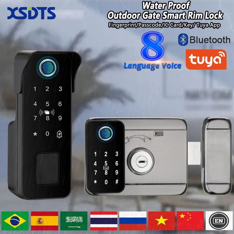 Smart Garden Lock - Wasserdichte Intelligente Türschloss Fingerabdruck Outdoor Garten