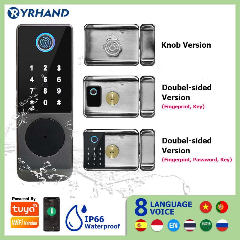 Smart Garden Lock - Tuya Smart Lock wasserdicht WiFi Doppel