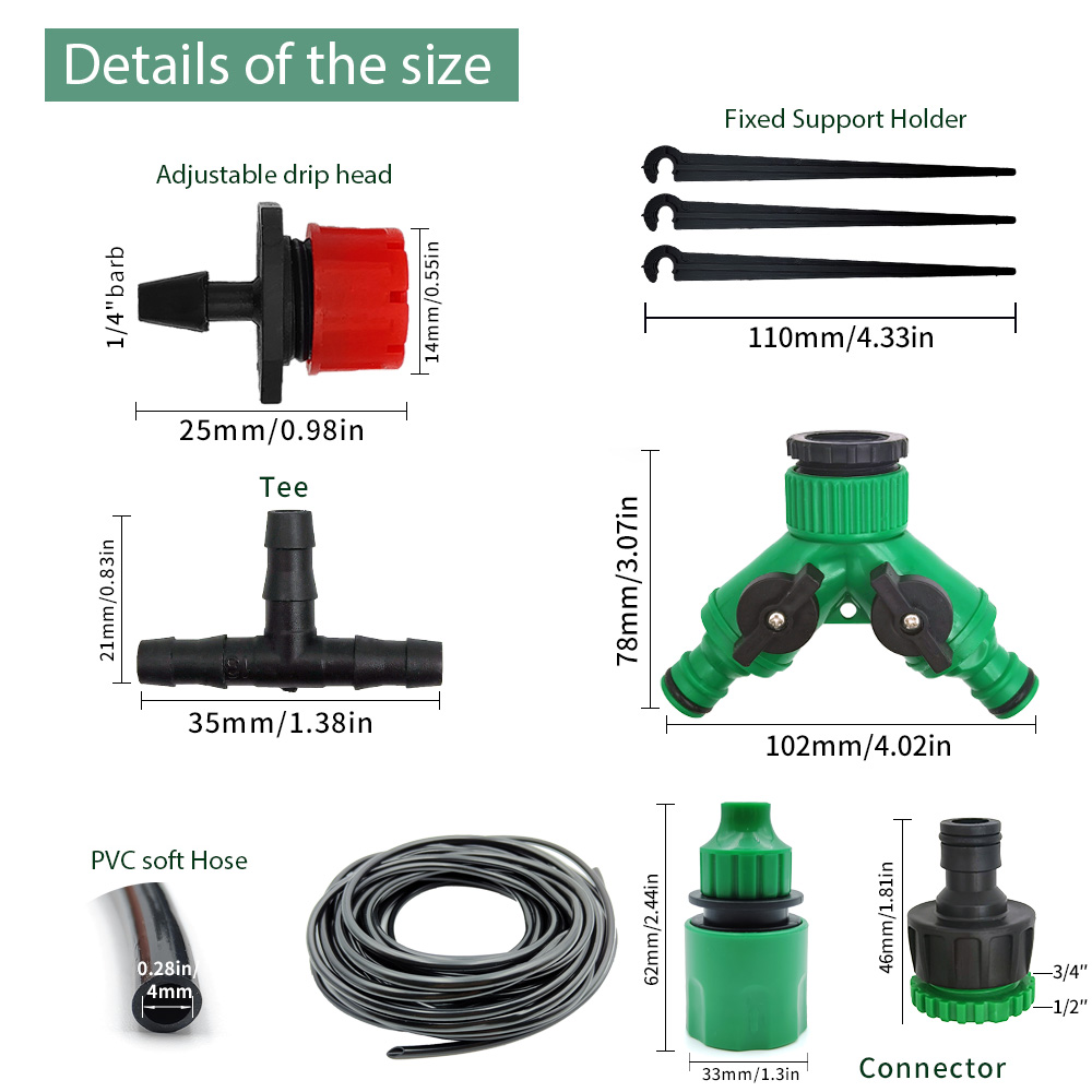 Gewächshaus 15m-30m DIY Tropf  – Smart Garden Sprinkler System Bewertung und Preis