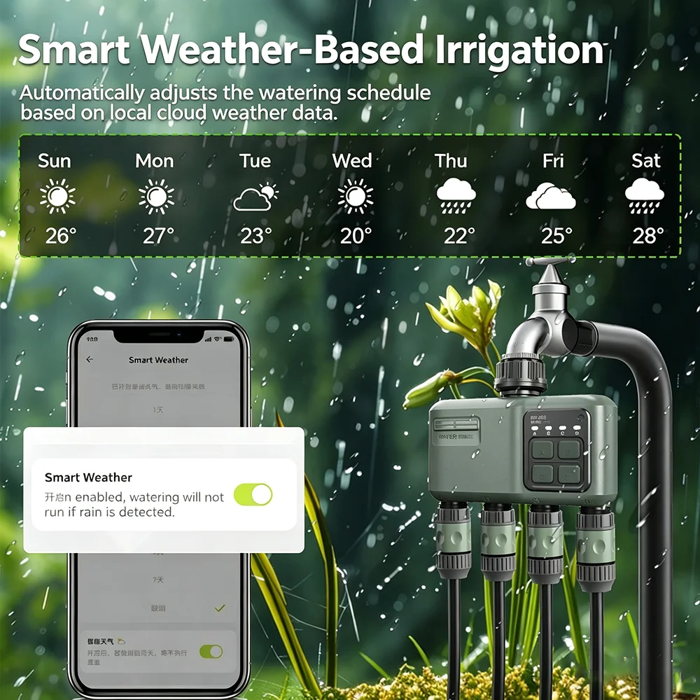 WLAN RF433 Smart Garten-Sprink – Smart Garden Lock Bewertung und Preis