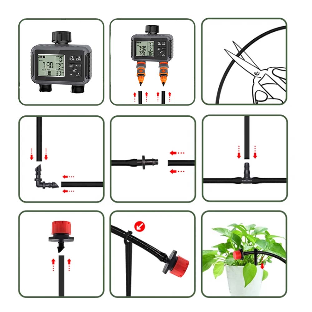 Duale Zonen Unabhängige LCD-An – Smart Garden Timer Bewertung und Preis