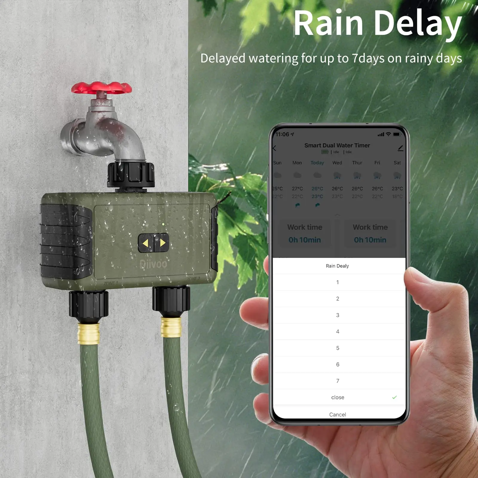 Diivoo Zeitgesteuerter Sprinkl – Smart Garden Lock Bewertung und Preis