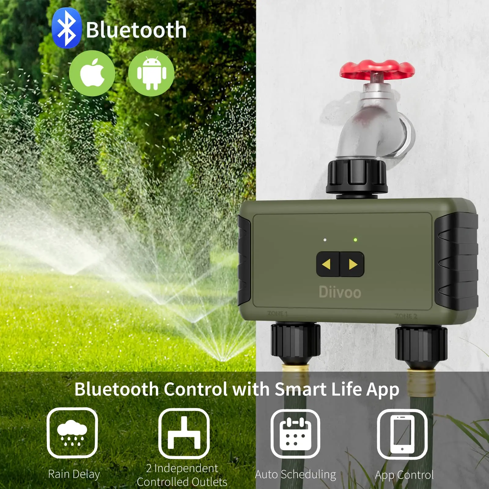 Diivoo Zeitgesteuerter Sprinkl – Smart Garden Lock Bewertung und Preis